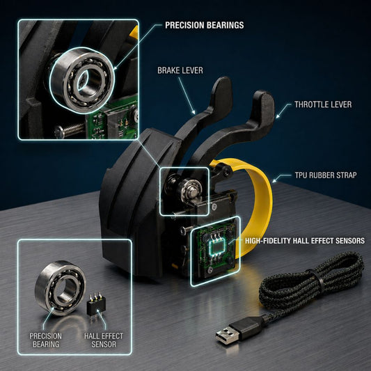 Hand Controller HC1 -> Throttle and Brake - Gaming is possible! (PC)