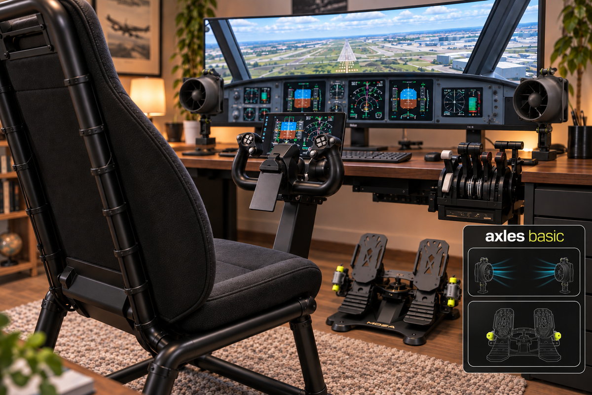 3DRap Feeling PRO Aviation - Flight Simulator Haptic Feedback (PC, SimHUB)