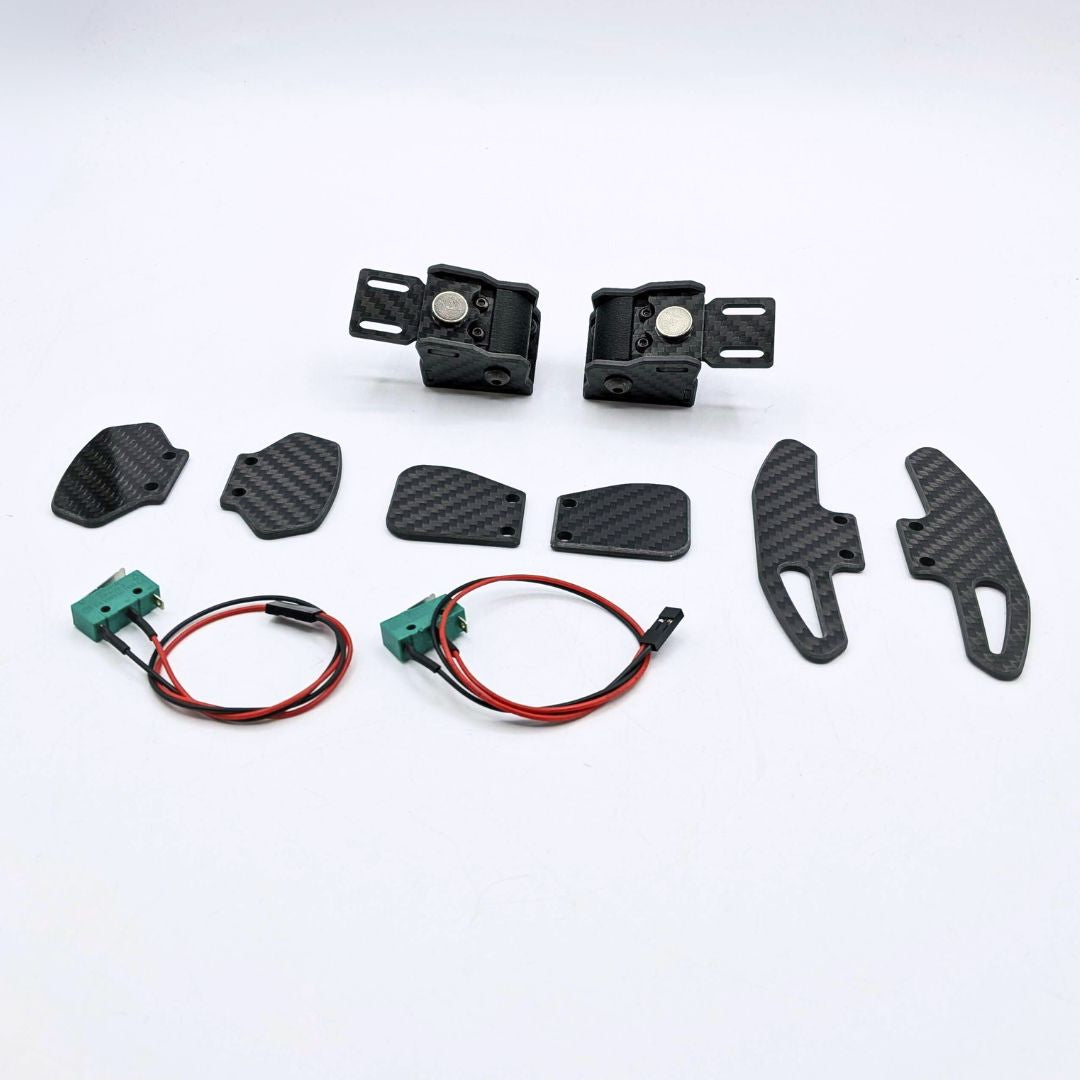 Universal Magnetic Paddles PRO for Custom Steering Wheels - Carbon Fiber